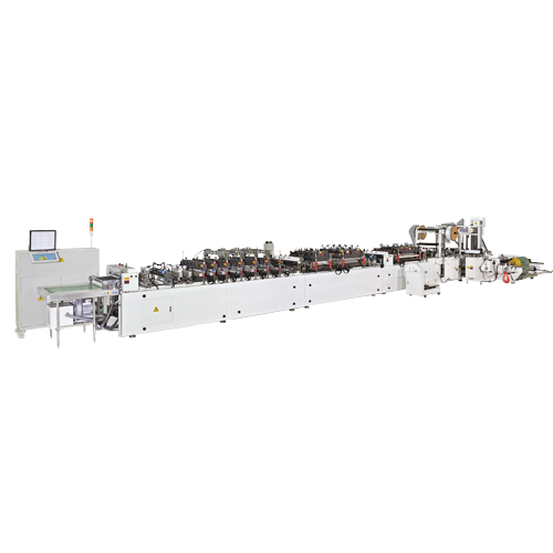 3 poches latérales et poche verticale et fermeture éclair faisant la machine