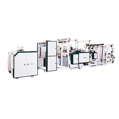 Sac semi-automatique de scellage inférieur sur rouleau faisant la machine + Système de rembobinage à gros noyau BFWFA-V + BC