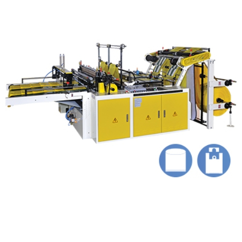 Machine de découpe et de scellage à grande vitesse avec 2 photocellules, couteau de scellage à tension libre et 2 servomoteurs Modèle : CWAA+F-SV