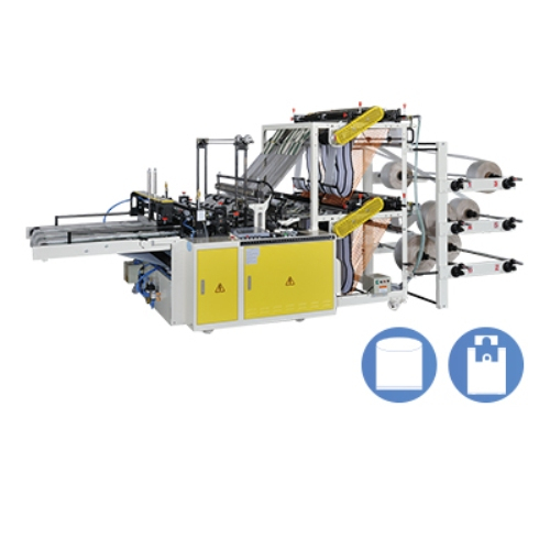 Machine de découpe et de scellage à double couche à grande vitesse à 6 lignes avec commande de servomoteur Modèle : CWA2+6-SV